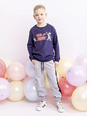 Комплект футболка с длинным рукавом и брюки для мальчика (0021_ОПЛ)